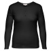 ONLY CARMAKOMA Dámske tričko CARADDA Regular Fit 15266971 Black 3XL/4XL