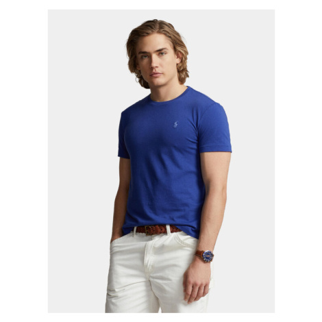 Polo Ralph Lauren Tričko 710671438353 Modrá Custom Slim Fit