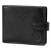 Vasky Sandy Black - Dámska i pánska kožená peňaženka čierna, ručná výroba