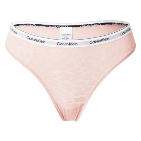 Calvin Klein Underwear Tangá  púdrová / čierna / šedobiela