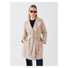 LC Waikiki Jacket Collar Plain Long Sleeve Women's Trench Coat