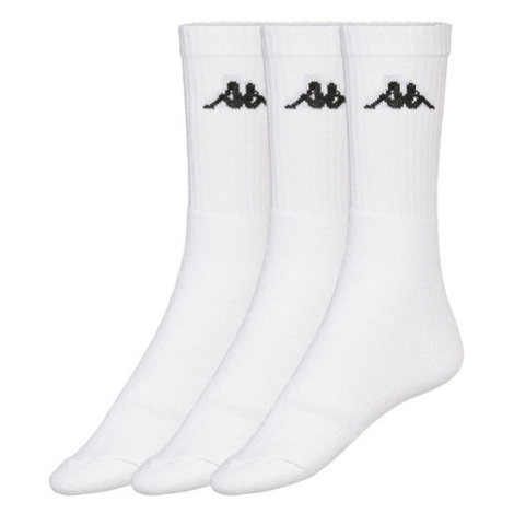 Kappa Dámske/Pánske tenisové ponožky, 3 páry (biela)