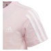 Dětské tričko adidas Essentials 3-Stripes Clear Pink