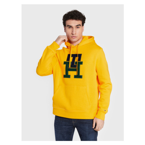Tommy Hilfiger Mikina Icon Monogram MW0MW29586 Žltá Relaxed Fit