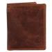 Menšia pánska kožená peňaženka Greenwood Jaro - hnedá