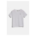 TRIČKO GANT SHIELD SLIM RIBBED T-SHIRT WHITE