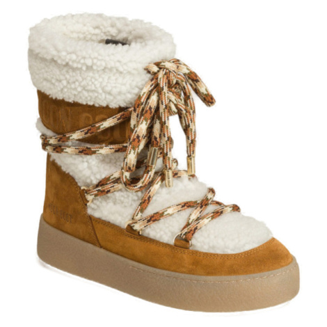 MOON BOOT-Light Low Shearling whisky/off white NF Hnedá