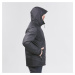 Pánska nepremokavá zimná bunda na turistiku SH500 do -10 °C zeleno-čierna