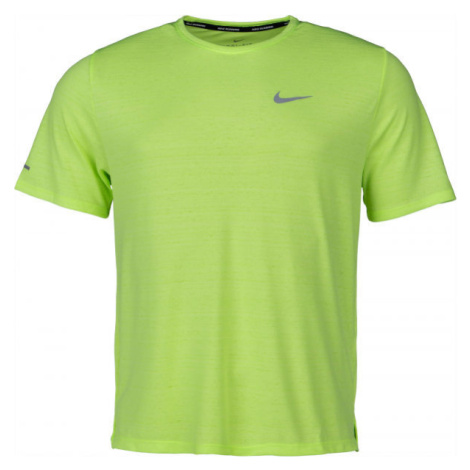 Nike DRI-FIT MILER Pánske bežecké tričko, zelená, veľkosť