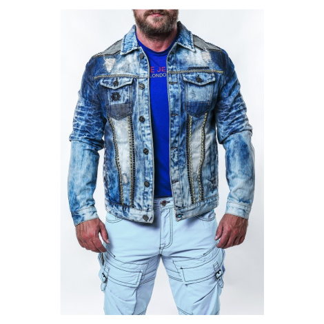 Pánska bunda CIPO & BAXX CJ264 BLUE Farba: Modrá, Konfekčná