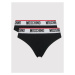 MOSCHINO Underwear & Swim Súprava 2 kusov brazílskych nohavičiek 4745 9003 Čierna