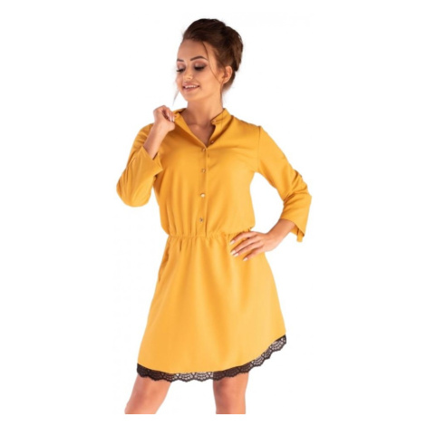 Merribel Jentyna Yellow Šaty
