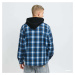 Mikina Wasted Paris Hoodie Shirt Shadow Plaid Love Black/ Blue/ White