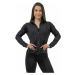 Nebbia Zip-Up Jacket INTENSE Warm-Up Black Fitness mikina