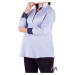 Tehotenská košeľa modrá VS-1602T