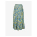 Mama.licious Fransisca Yellow-Blue Floral Maternity Skirt - Women