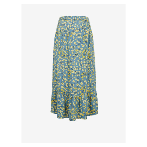 Mama.licious Fransisca Yellow-Blue Floral Maternity Skirt - Women Mama Licious
