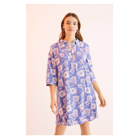 Pyžamová košeľa women'secret Mix & Match dámska, fialová farba, 4925681