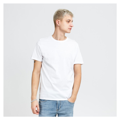 GUESS Embroidered Logo Tee White