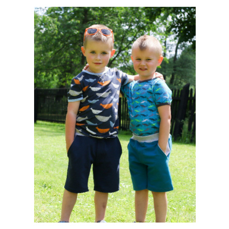 Boys' shorts - kerosene-gray highlights