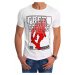 White men's T-shirt RX4487 with print