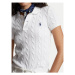 Polo Ralph Lauren Polokošeľa Logo Embroidery Braided Polo Shirt 211943010001 Biela Slim Fit