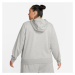 Nike Sportswear Športová mikina so zipsom  sivá / biela