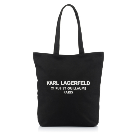 Taška Karl Lagerfeld Rsg Small Canvas Shopper Čierna