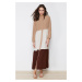 Trendyol Beige Color Block Woven Dress