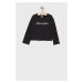Detská bavlnená košeľa s dlhým rukávom Champion 404233 čierna farba
