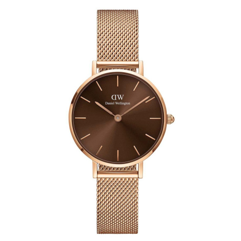 Hodinky Daniel Wellington Petite Amber 28 dámske, ružová farba