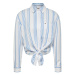 Tommy Jeans Košeľa - TJW FRONT TIE STRIPE SHIRT modrá