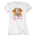 Queen tričko Classic Crest Biela