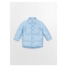 LC Waikiki Polo Collar Self Patterned Baby Boy Coat