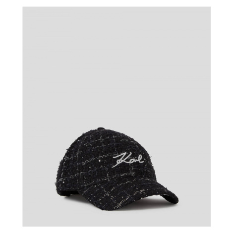 Šiltovka Karl Lagerfeld K/Signature Boucle Cap Čierna