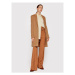 Calvin Klein Vlnený kabát Crombie K20K204155 Hnedá Regular Fit