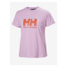 Svetlo fialové dámske tričko HELLY HANSEN HH Logo T-Shirt 2.0