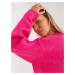 Dámsky sveter LC SW 0267 fluo ružový jedna