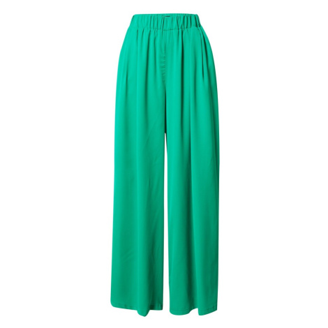 Misspap Plisované nohavice  zelená