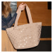 Nákupná taška cez rameno Reisenthel Shopper M Metallic dots coffee