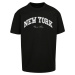 Oversize New York College T-Shirt Black