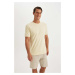 DEFACTO New Regular Fit Crew Neck Basic Short Sleeve T-Shirt