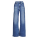 Pepe jeans  LEXA SKY HIGH  Rifle flare / široké Modrá