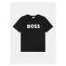 Boss Tričko J25P24 D Čierna Regular Fit