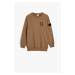 Koton Sweatshirt Pocket Detailed Crew Neck Long Sleeve Cotton Raised