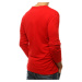 Červené pánske tričko bez potlače. skl.42