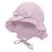 STERNTALER Klobúk ľanový s mašľou na zaväzovanie UV 50+ pink dievča-39 cm-3-4 m