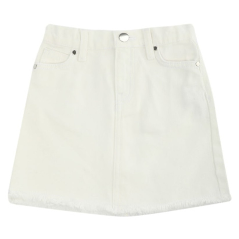 Trendyol White Basic Tasseled Girl Denim Skirt
