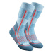Detské turistické hrejivé ponožky sh520 warm vysoké 2 páry