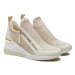 MICHAEL Michael Kors Sneakersy Wills Metallic Stretch Knit Trainer 43S3WIFS4D Béžová